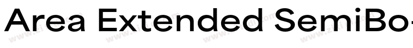 Area Extended SemiBo字体转换